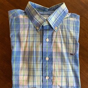 Vineyard Vines Men's Medium Slim Fit Whale Shirt